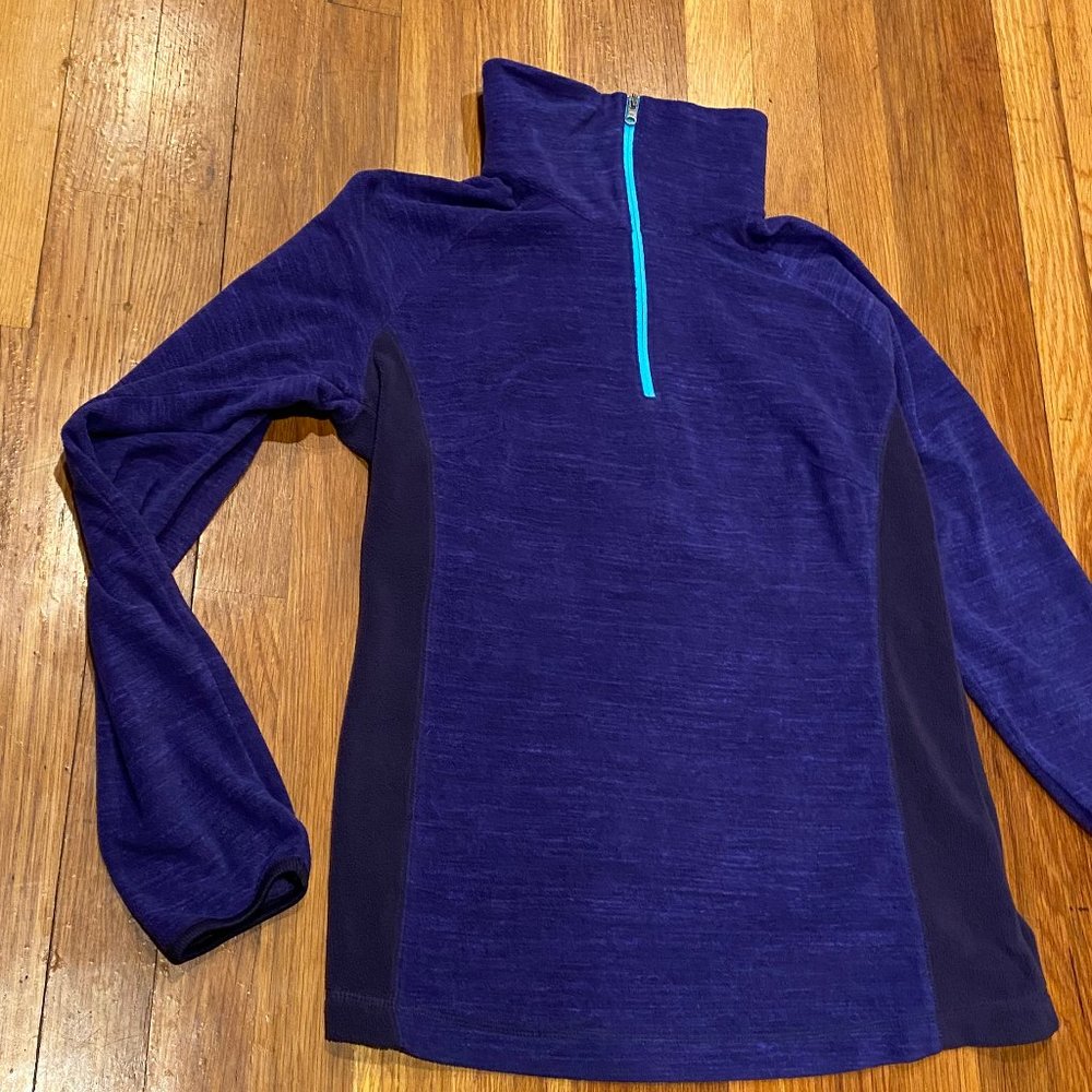 Columbia Purple/Teal Pullover W/Zip  Size M - Picture 5 of 5